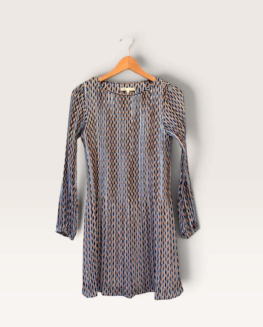 Maje Geometric Plisse Dress Size 34
